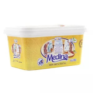 Medina Smen Vegetal 500g - traditional vegetarian butter for authentic cooking. Perfect for rich flavors and recipes. Available at halalo.co.uk and Halalo.