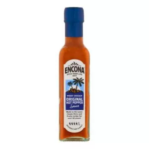 Encona West Indian Original Hot Sauce 142ml – Halal-certified Caribbean-style medium-heat chili sauce