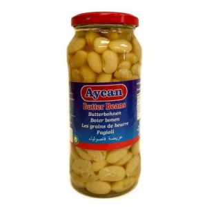 Aytac Butter Beans 540g can – plump halal-certified lima beans for stews and salads