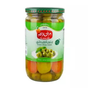 Al Ahlam Green Olives Halabi 700gm | halalo.co.uk