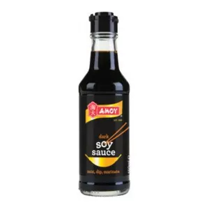 Amoy Dark Soy Sauce adds depth and richness to your cooking. Made with non-GMO soybeans and naturally fermented, this soy sauce is perfect for stir fries, marinades, and more. Vegetarian, gluten free, and with no added MSG, it's a versatile pantry staple.
