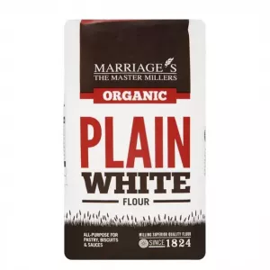 Marriage's Organic Plain White Flour 1kg | halalo.co.uk