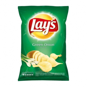 Enjoy the fresh and zesty taste of Lay's Green Onion Potato Crisps. A crunchy and flavorful snack for all. Available at halalo.co.uk and Halalo.