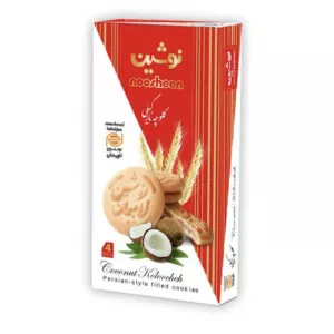 Noosheen coconut cookies 4pcs - traditional Persian halal biscuits with coconut flavour