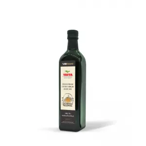 500ml bottle of Yaffa Extra Virgin Olive Oil – halal, cold-pressed, and ideal for Middle Eastern and Mediterranean cooking.