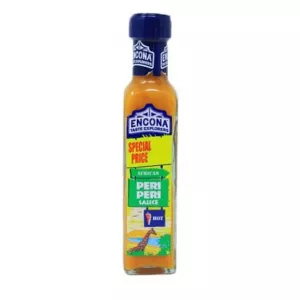 Encona African Peri-Peri Sauce 142ml bottle – Halal-certified medium-hot chili sauce with African bird's eye peppers