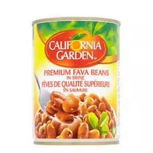 California Garden Premium Fava Beans 400g can – Peeled halal-certified fava beans for Middle Eastern cooking
