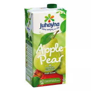 Juhayna Apple & Pear Juice is a refreshing and delicious blend of apple and pear juices. It is a natural source of vitamins and minerals, and it is free of preservatives and added sugar. Available at halalo.co.uk and Halalo.