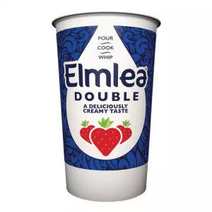 Elmlea Double Cream 270ml tub – smooth long-life cream for cooking and desserts available at Halalo UK