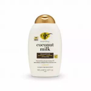 OGX Coconut Milk hydrating shampoo bottle front view