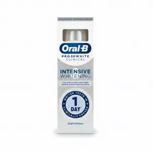 Oral-B Pro 3D White Clinical Intensive Whitening toothpaste box front