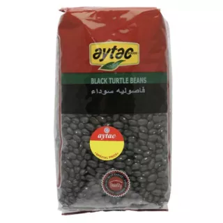 Aytac Black Turtle Beans 1kg pack – Halal-certified shiny black beans for Latin American and Caribbean dishes