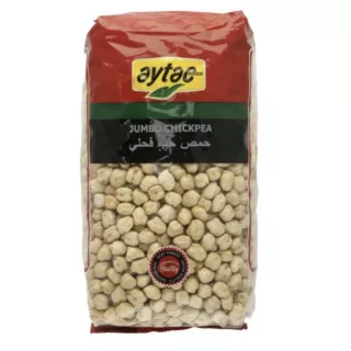 Aytac Jumbo Chickpeas 1kg pack – Halal-certified extra-large chickpeas for hummus and stews