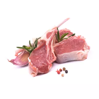 Fresh halal lamb chops 500g - premium well-trimmed cuts for grilling and roasting