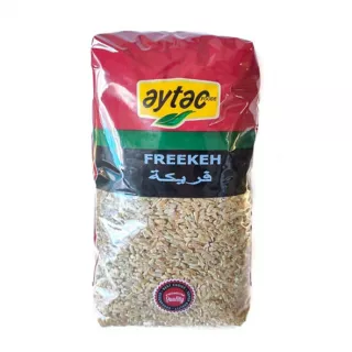 Aytac Freekeh 900g pack – Halal-certified roasted green wheat for Middle Eastern dishes