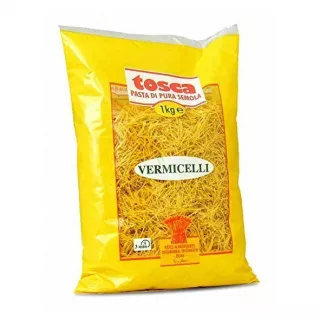 Tosca Vermicelli 1kg. High-quality vermicelli pasta for your favorite Italian dishes. Available at halalo.co.uk and Halalo.