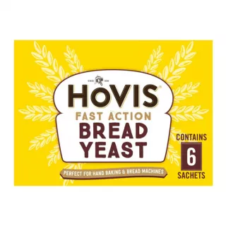 Hovis Fast Action Bread Yeast 6x7g – Halal-certified instant yeast for quick breads & flatbreads