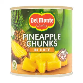 Del Monte Pineapple Slices In Juice 435g. Sweet and juicy pineapple slices in juice. Perfect for a refreshing treat. Available at halalo.co.uk and Halalo.