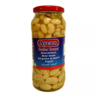 Aytac Butter Beans 540g can – plump halal-certified lima beans for stews and salads