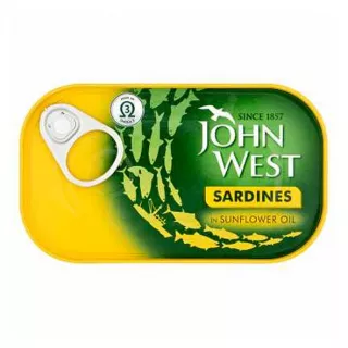 John West Sardines in Sunflower Oil John West 120g | halalo.co.uk
