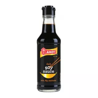 Amoy Dark Soy Sauce adds depth and richness to your cooking. Made with non-GMO soybeans and naturally fermented, this soy sauce is perfect for stir fries, marinades, and more. Vegetarian, gluten free, and with no added MSG, it's a versatile pantry staple.