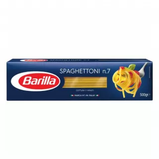 Barilla Spaghetti 500g – Classic Italian pasta, a family favourite for delicious and quick meals.