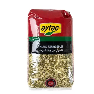 Aytac Split Mung Beans 1kg pack – Halal-certified yellow split mung beans for dals and desserts