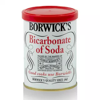 Borwick's Bicarbonate of Soda 100g - Halal-certified multi-use baking and cleaning product