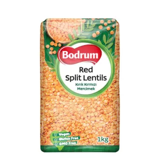 Bodrum Red Split Lentils are a premium quality red split lentil that's grown in the Bodrum region of Turkey. They are known for their vibrant red color, nutty flavor, and soft texture. Bodrum Red Split Lentils are a good source of protein, fiber, and iron