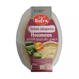 Sofra Green Jalapeno Houmous 240g | halalo.co.uk