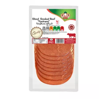 Zaad Sliced Smoked Beef Pastrami 100g | halalo.co.uk