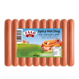 Zaad Spicy Hot Dog 400g | halalo.co.uk