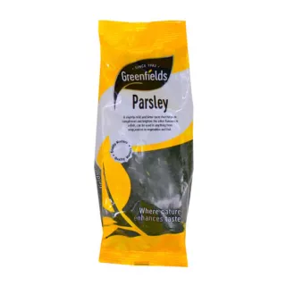 Greenfields Parsley: The versatile herb to elevate your dishes! Add a burst of flavour and freshness with our high-quality parsley, perfect for seasoning, garnishing, and more.Available at halalo.co.uk and Halalo.