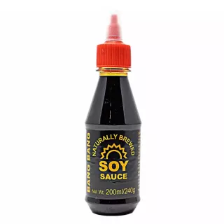 Bang Bang Naturally Brewed Soy Sauce adds rich, umami flavor to your dishes. Made with natural ingredients, this gluten-free and vegan soy sauce is perfect for stir-fries, marinades, dipping sauces, and more.