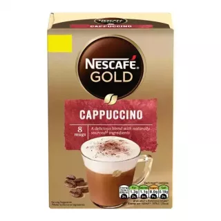 Enjoy a rich and creamy cappuccino anytime with Nescafe Cappuccino Instant Coffee. Quick, easy, and delicious! Available at halalo.co.uk and Halalo.