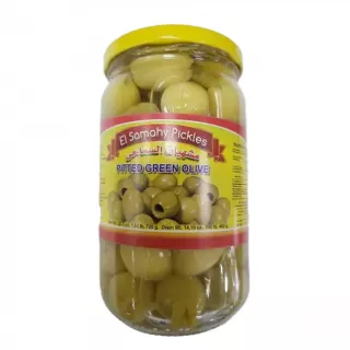 El Samahy Pickles Pitted Green Olives 1kg. Convenient pitted green olives. Available at halalo.co.uk and Halalo.