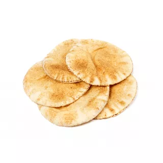 Pack of 5 Dina small white Lebanese wraps – soft halal flatbread