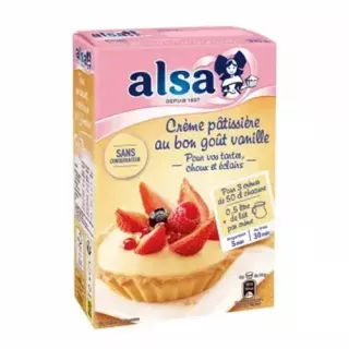 Alsa Creamy Pastry Vanilla 390g. Creamy vanilla pastry for delicious desserts and baking. Available at halalo.co.uk and Halalo.