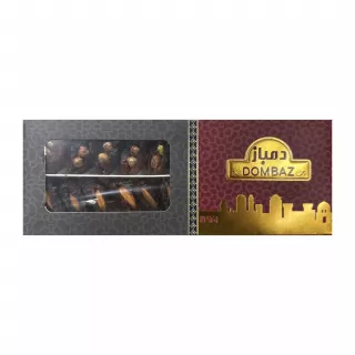 Dombaz Dates Filled With Nuts 220g. Sweet dates filled with delicious nuts. Available at halalo.co.uk and Halalo.