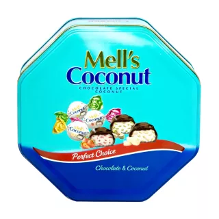 Mell's coconut chocolate 500g - premium halal Middle Eastern confectionery with tropical coconut