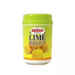 Ahmed Foods Lime Pickle in Oil 1kg jar – Halal-certified zesty lime pieces in spiced oil, South Asian style