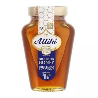 Attiki Greek Honey Wild Flora And Thyme 455g | halalo.co.uk