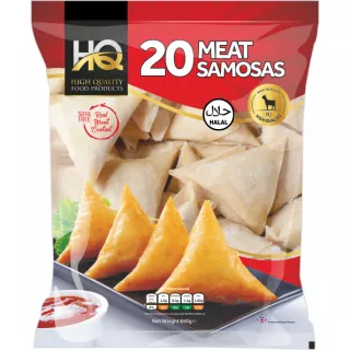 HQ 20 Meat Samosas 660g | Buy Online at halalo.co.uk