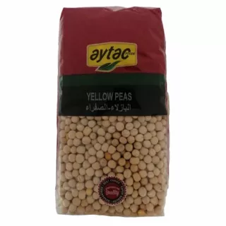 Aytac Yellow Peas 1kg pack – Halal-certified split yellow peas for dals and stews