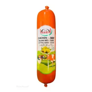 Istanbul Chicken and Beef Salami with Olives Halal Deli Meat UK