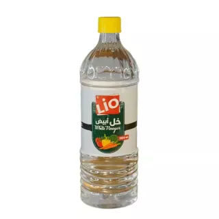 Lio White Vinegar 1L bottle – Halal-certified clear distilled vinegar for cooking and household use