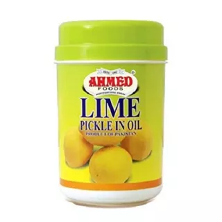 Ahmed Foods Lime Pickle in Oil 1kg jar – Halal-certified zesty lime pieces in spiced oil, South Asian style