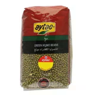 Aytac Green Mung Beans 1kg pack – Halal-certified whole green mung beans for sprouting and cooking