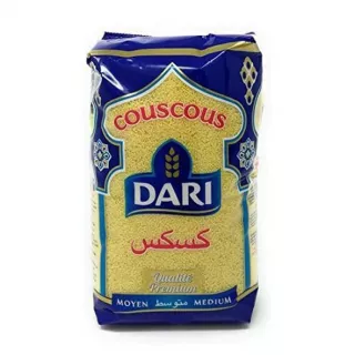 Dari Medium Couscous 500g pack – Halal-certified wheat semolina for Moroccan-style dishes