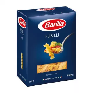 Barilla Fusilli Pasta 500g - Premium halal Italian spiral pasta for Middle Eastern and Mediterranean recipes
